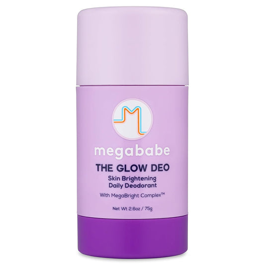 Megababe Daily Deodorant - The Glow Deo | Aluminum-Free, All Natural | 2.6 oz