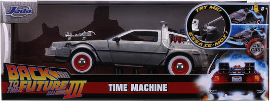 Hollywood Rides - Back to the Future III DeLorean Time Machine w/Lights Die-Cast 1:24 (32166)