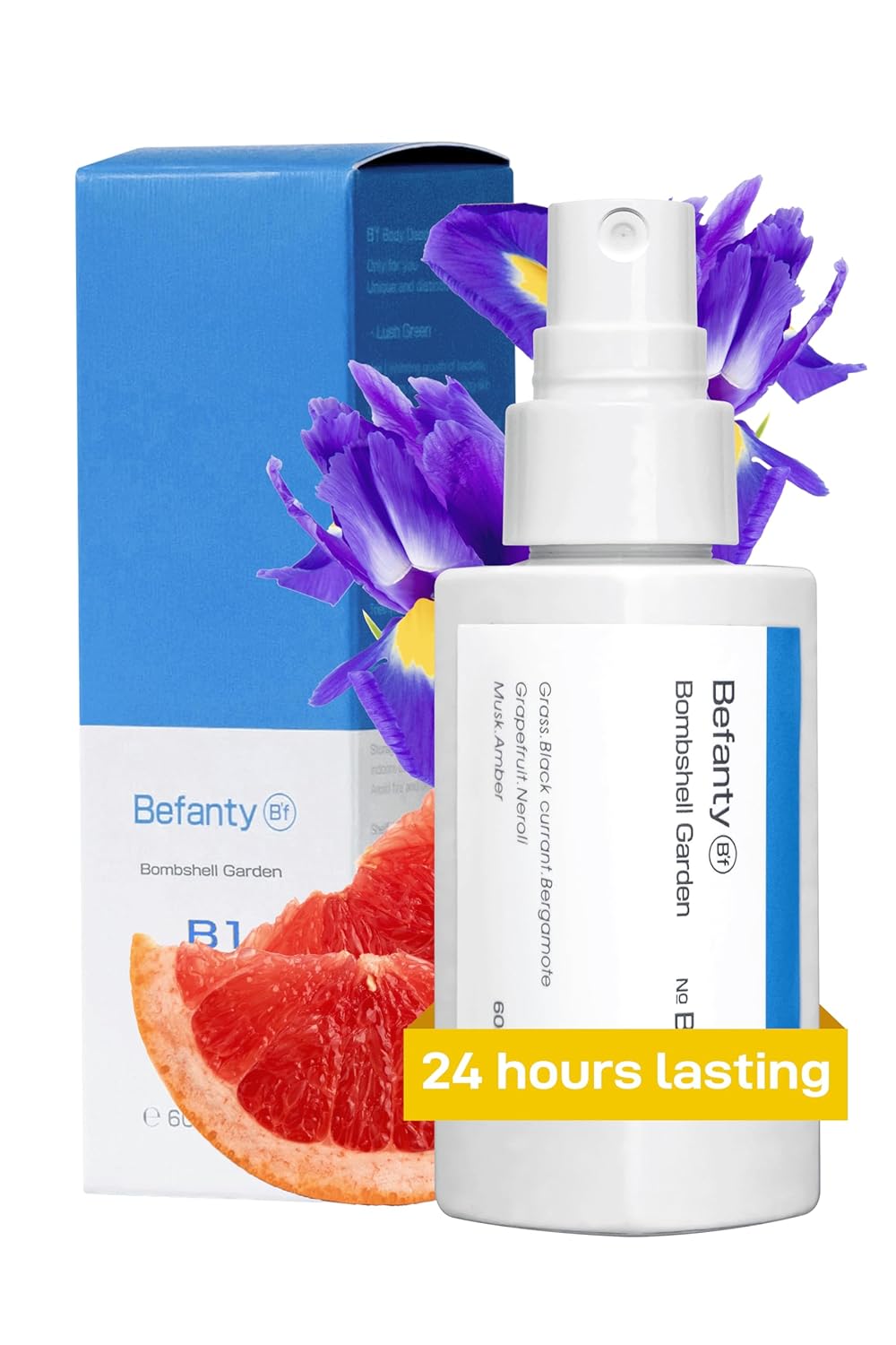 Natural Spray Deodorant for Women, Aluminum Free Deodorant for Men, 24 Hours Odor Protection, Travel and Pocket Size Body Spray, Suitable for Sensitive Skin - Bombshell Garden 2.0 fl oz