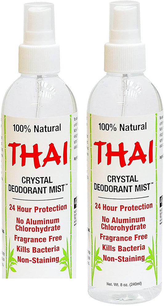 Deodorant Stone Crystal Mist Natural Deodorant Spray 8 oz. Bundle, Pack of 4
