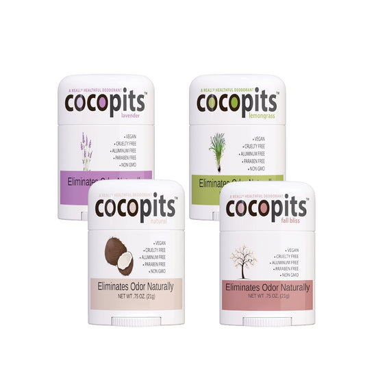 Natural Deodorant Stick, Lavender, Lemongrass, Fall Bliss, 4 oz