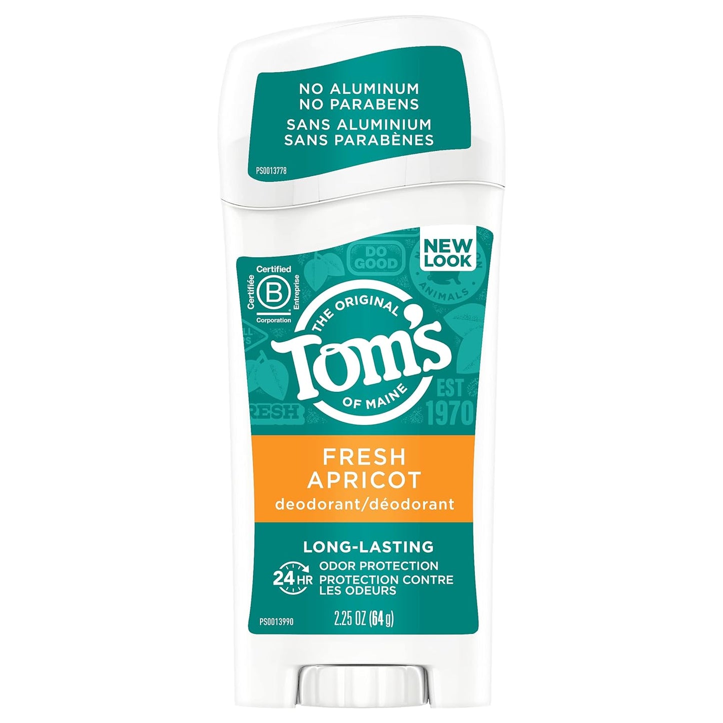 Toms Of Maine Natural Deodorant Stick Apricot, 2.25 Ounce