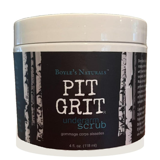 Pit Grit Underarm Scrub Armpit Detox Exfoliation to Fight Body Odor All Natural for use with Natural Deodorant