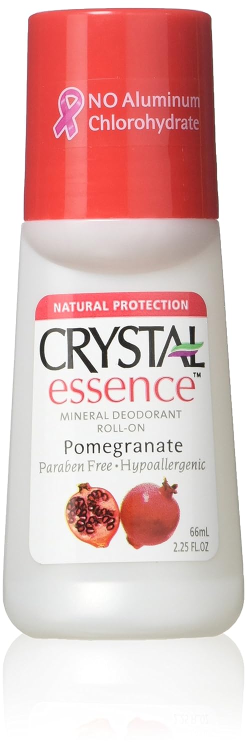 Crystal Deodorant Essence Roll-On 2.25 Ounce Pomegranate (66ml) (2 Pack)