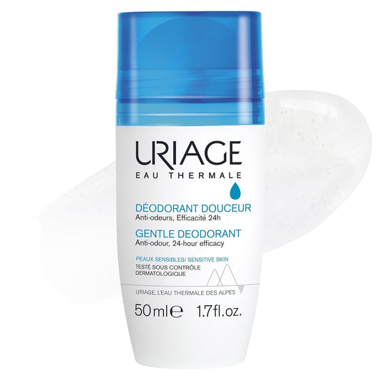 URIAGE Aluminum-Free Deodorant 24hr 1.7 fl.oz. | Gentle Roll-On Protection for Excessive Armpit Sweat | Men and Women | Combats Odor and Provides a Fresh, Clean Feeling for 24hr