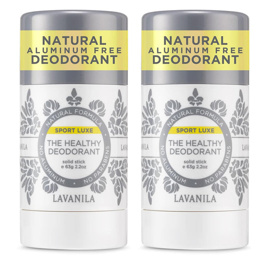 Lavanila - The Healthy Deodorant. Aluminum-Free, Vegan, Clean, and Natural - Sport Luxe (Sport Luxe, 2.2 Ounce Pack of 2)