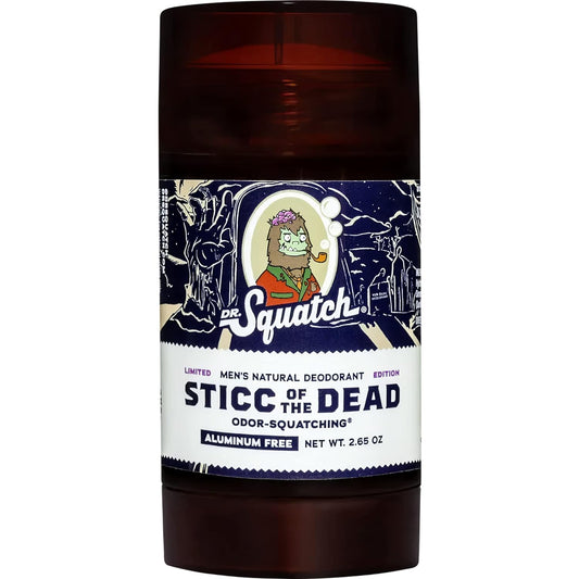 Dr. Squatch Natural Deodorant for Men – Odor-Squatching Men's Deodorant Aluminum Free - Sticc of the Dead 2.65 Ounce (Pack of 1)
