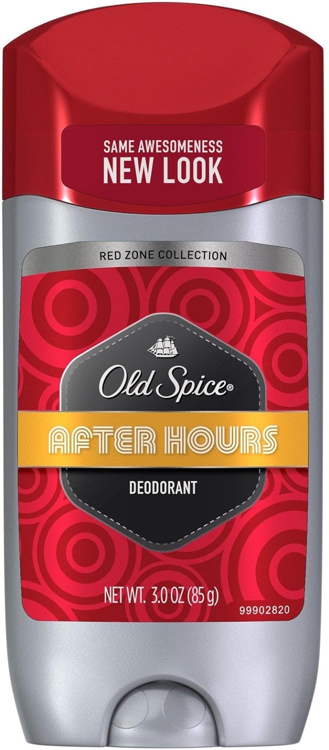 Old Spice Red Zone Deodorant Solid, After Hours 3 oz (Pack of 10)
