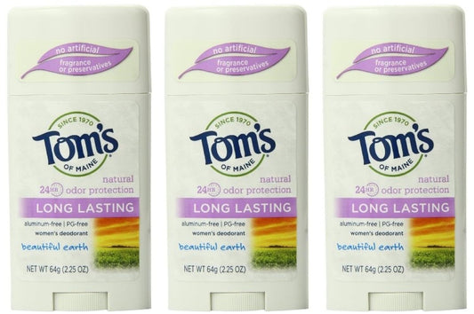 Tom's of Maine Natural Women's Deodorant - Beautiful Earth - Case of 6 - 2.25 oz