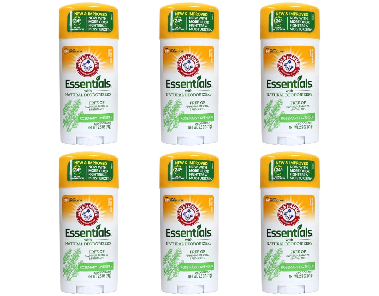 A&H Ess Fr Scent Size 2.5z Arm & Hammer Essentials Fresh Natural Deodorant (Pack of 6)
