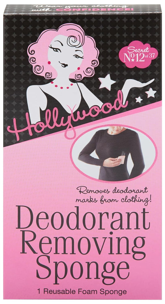 Hollywood Fashion Secrets Deodorant Removing Sponge, Stain Eraser, Reusable