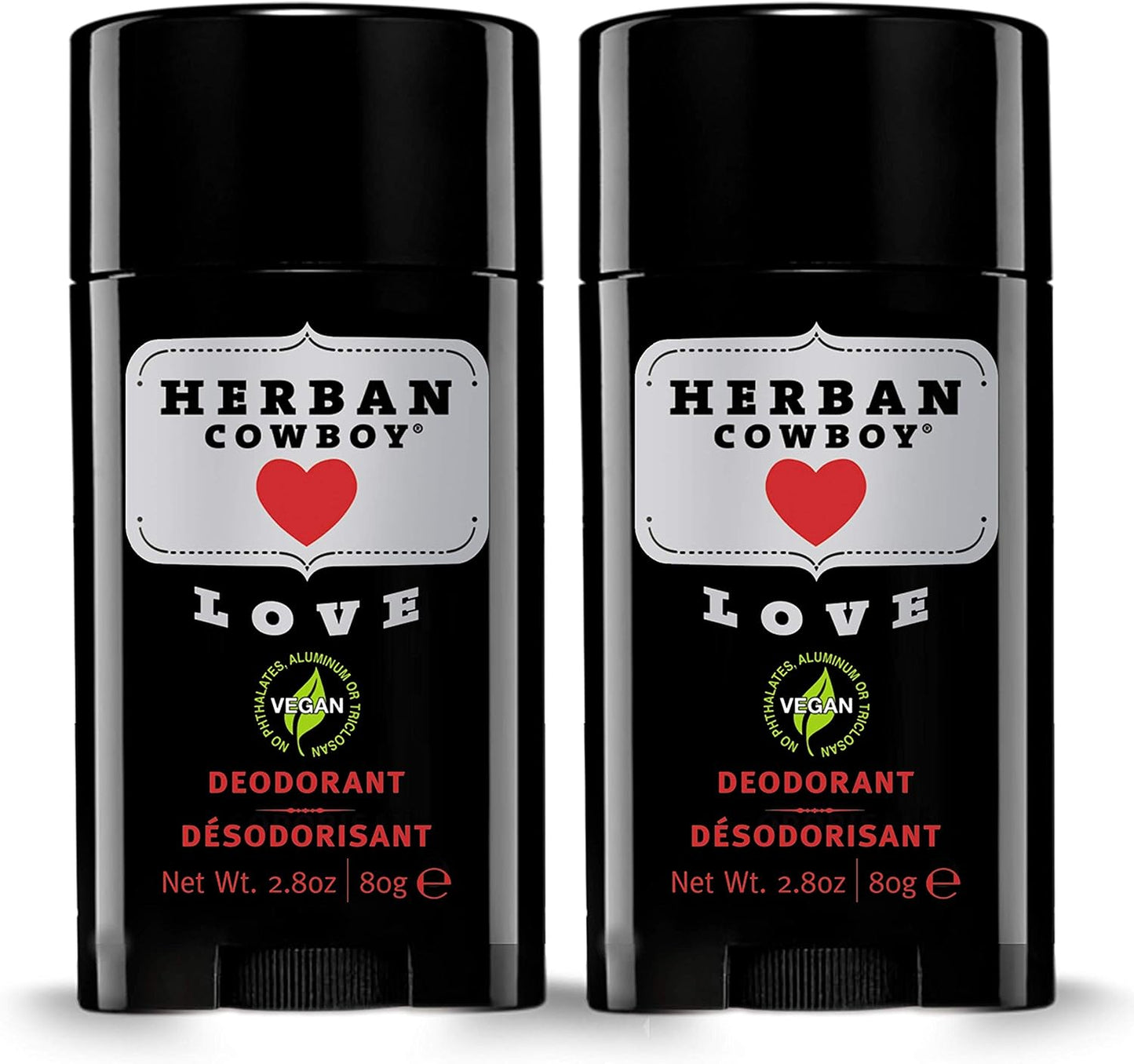 Herban Cowboy Love For Her Deodorant, Pack of 2