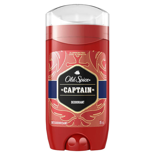 Old Spice Deodorant for Men, Aluminum Free, Red Collection, Captain, 85g