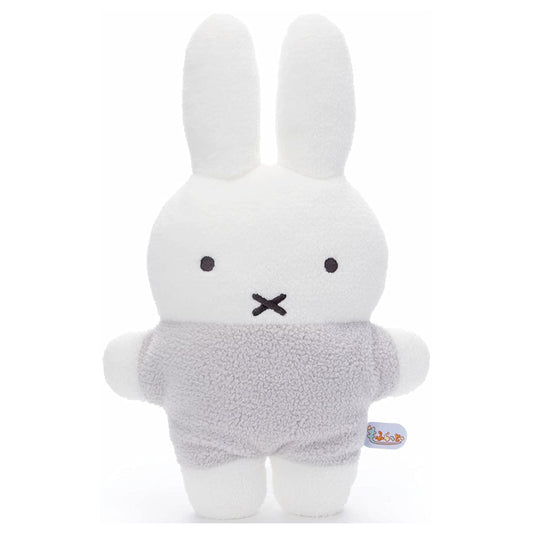Bruna Also Fluffy Plush Cushion Miffy Gray Height Approx. 47 Cm