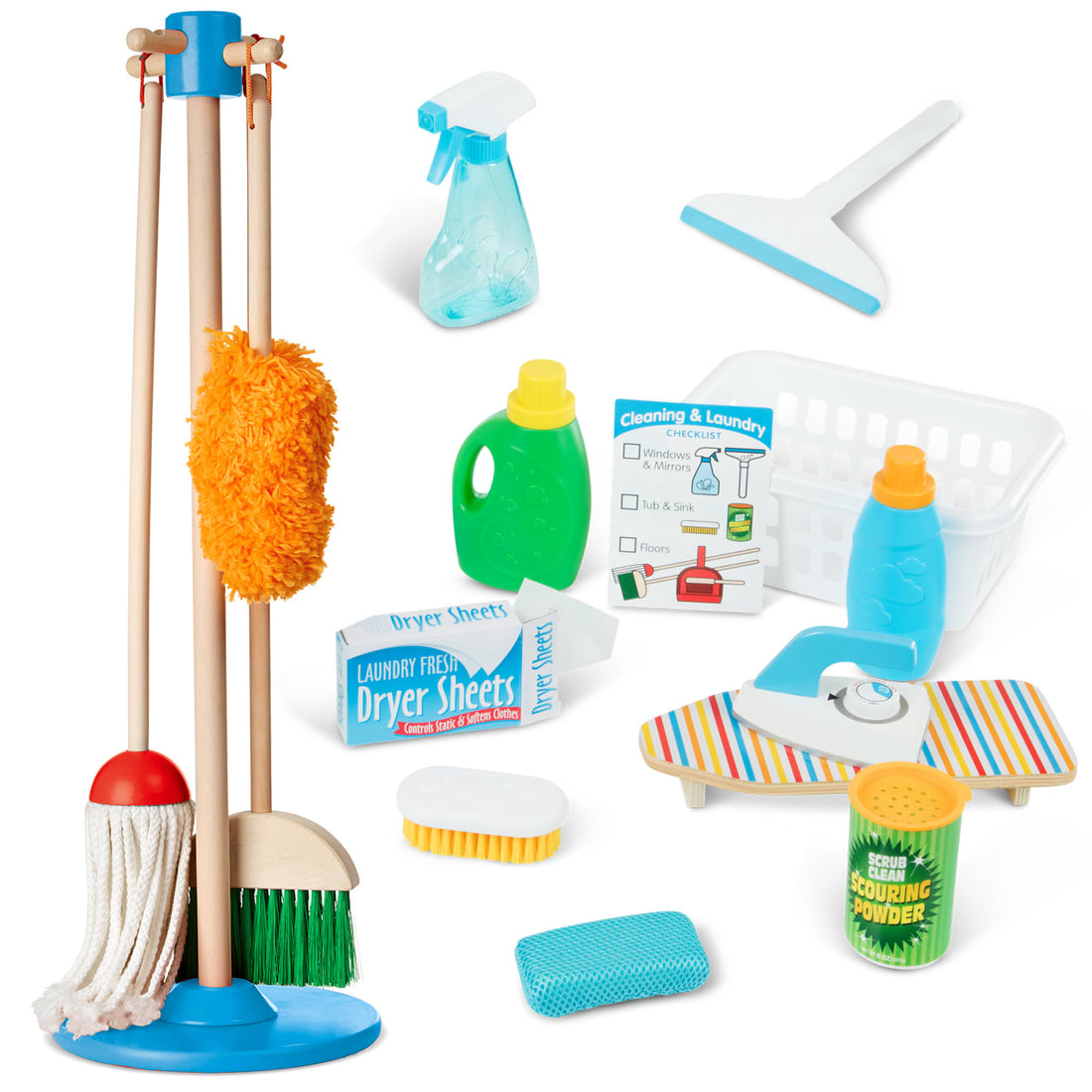 Melissa & Doug Deluxe Cleaning and Laundry Play Set