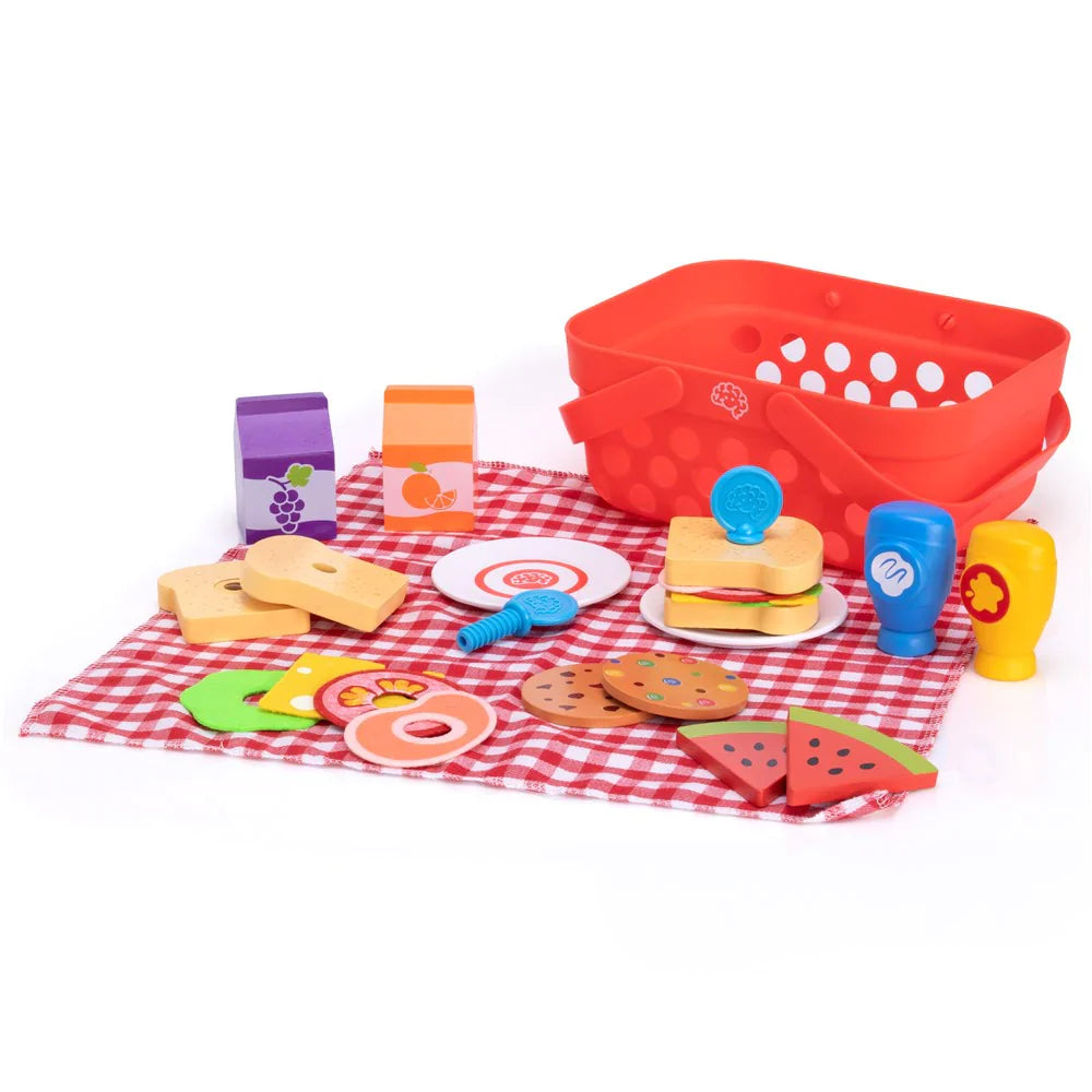 Fat Brain Toys Pretendables | Picnic Basket Set