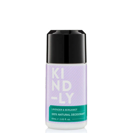 KIND-LY 100% Natural Deodorant Roll-On - Lavender & Bergamot