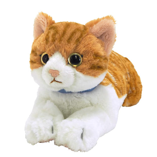 SUNLEMON - Plush Doll Hiza Neko Chashiro - White/Brown Cat Size S