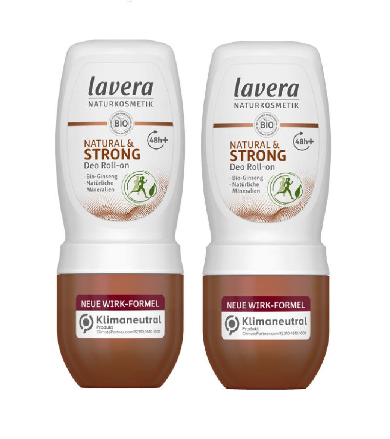 2xPack Lavera Natural & Strong Deodorant Roll-on - 100 ml