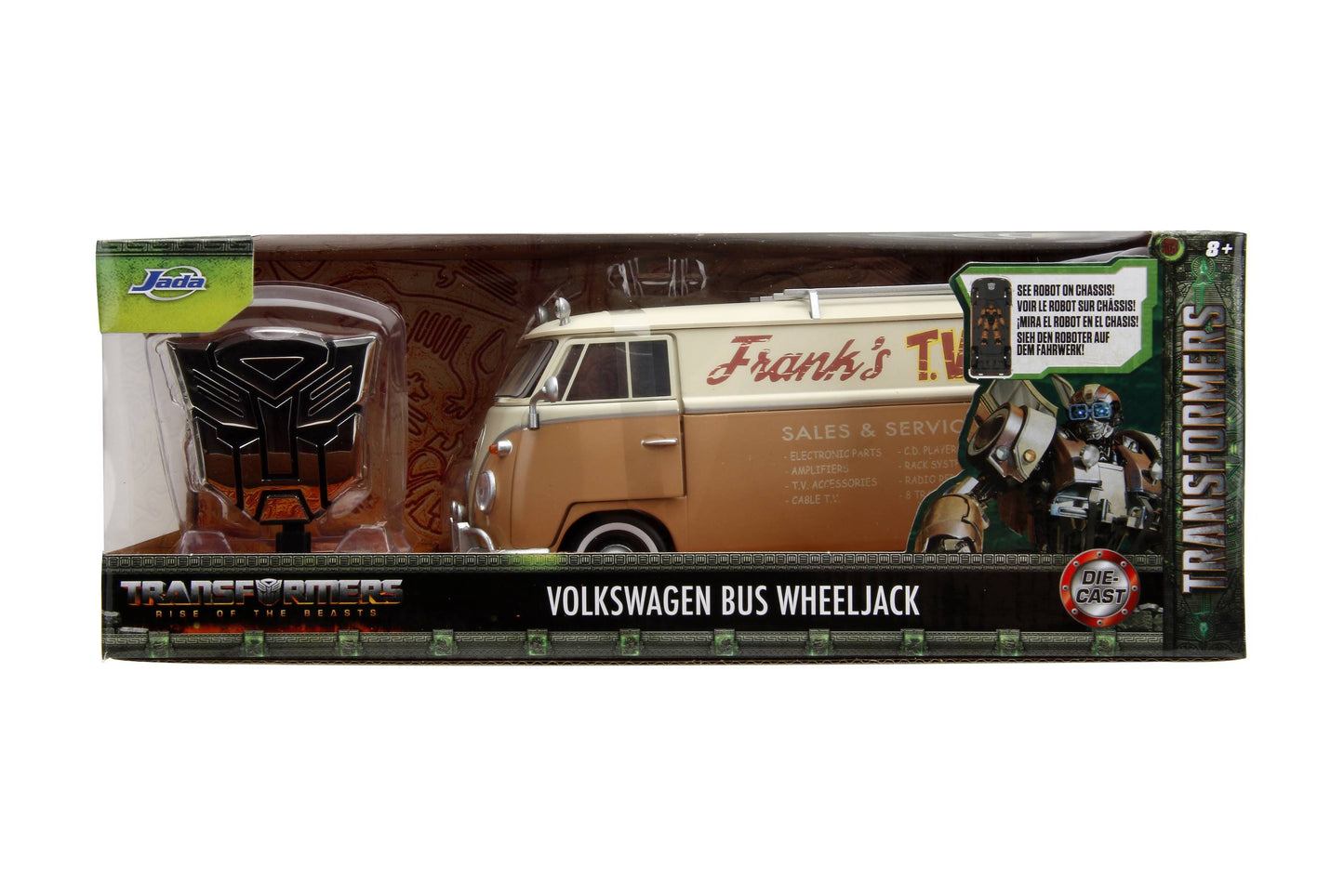 Hollywood Rides Transformers: Rise of the Beasts Wheeljack (Volkswagen Bus) 1:24 Scale Die-Cast Vehicle (34264)