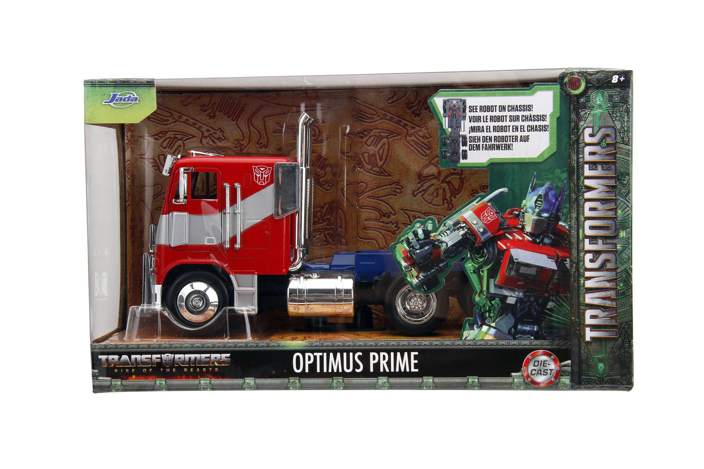 Hollywood Rides Transformers Rise of the Beasts Optimus Prime 1:24 Scale Die-Cast Metal Vehicle 34262 LOW STOCK