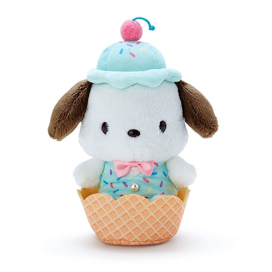 Sanrio Plush Toy Pochacco / Ice Cream Parlor Japanese Cute Plush Dolls Kids Plush Toys