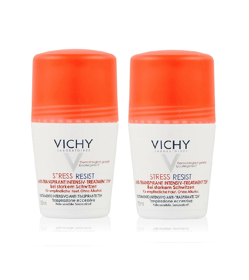 2xPack VICHY Stress Resist 72H  Deodorant Roll on - 100 ml