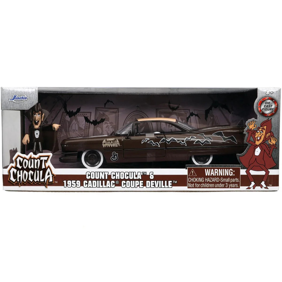 Jada - Count Chocula - Count Chocula & 1959 Cadillac - 1:24 Diecast Vehicle Playset (32204) LOW STOCK