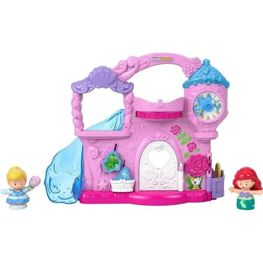 Fisher Price - Little People Toddler Toy Disney Princess Play & Go Castle Portable Playset with Ariel & Cinderella