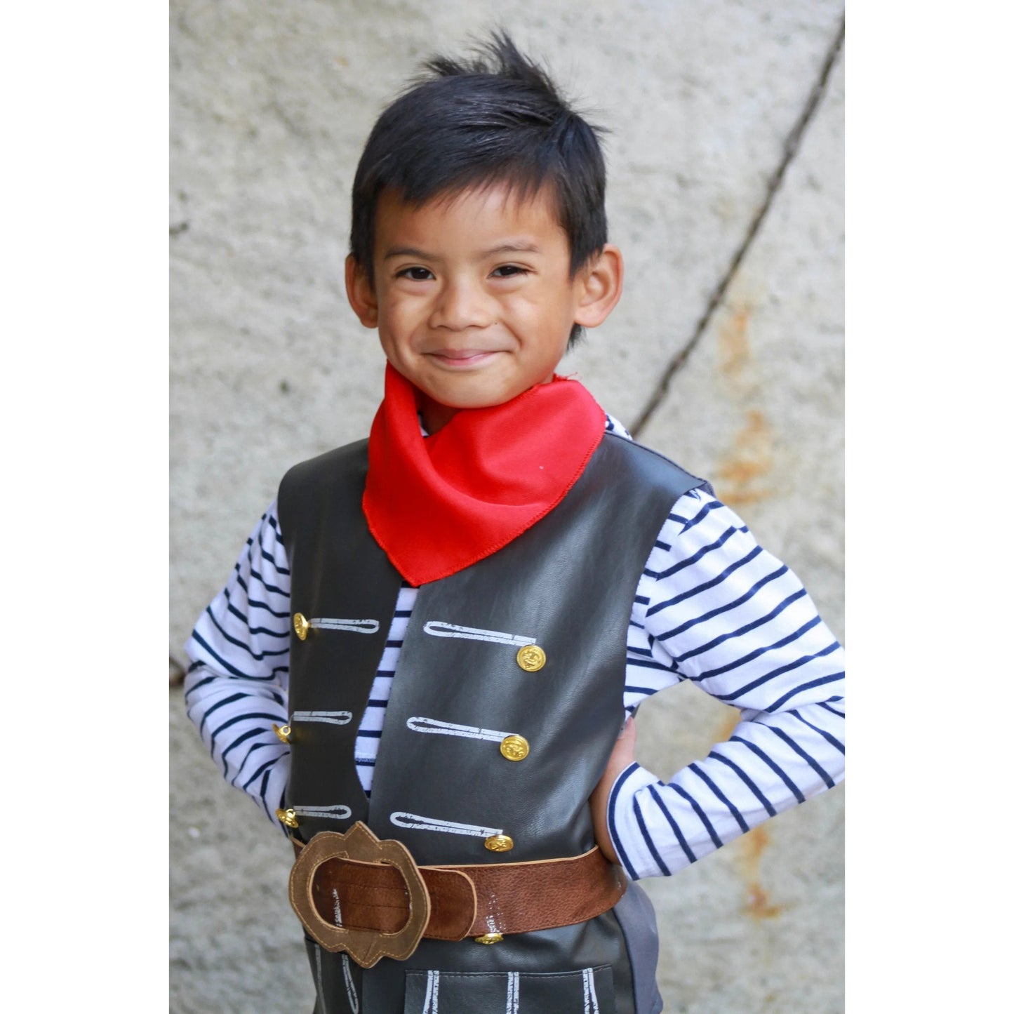 Great Pretenders Pirate Vest Belt Scarf 3-4