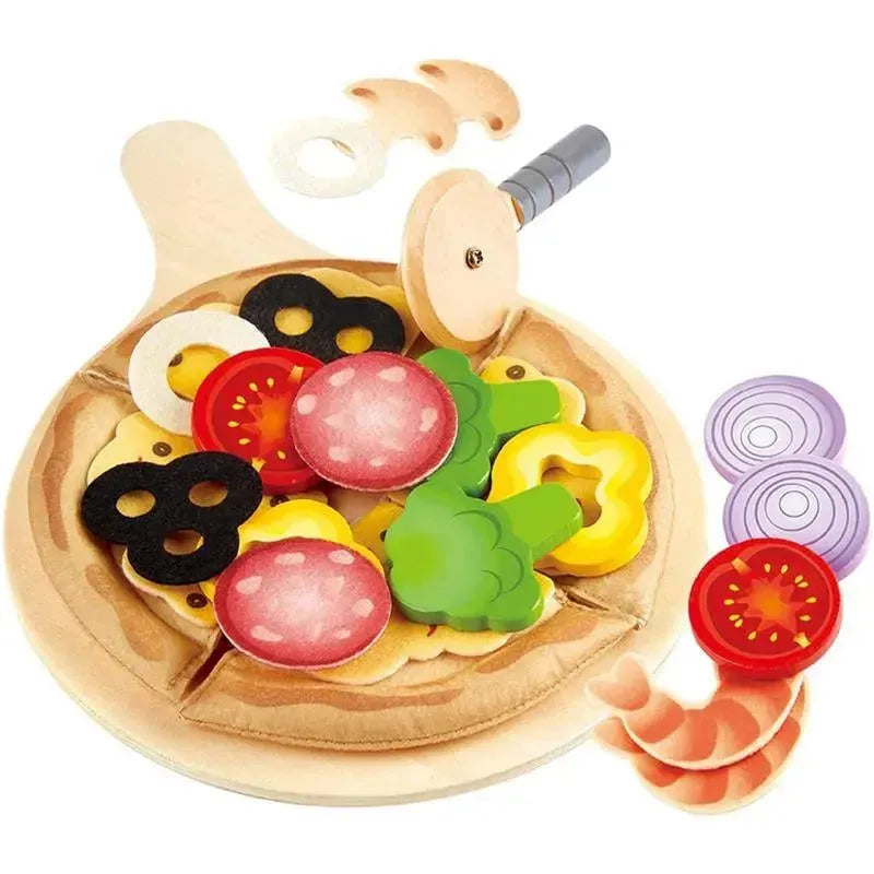 Hape - Perfect Pizza Wooden Playset for Kids Kitchen