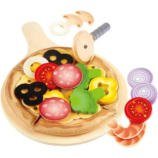 Hape - Perfect Pizza Wooden Playset for Kids Kitchen
