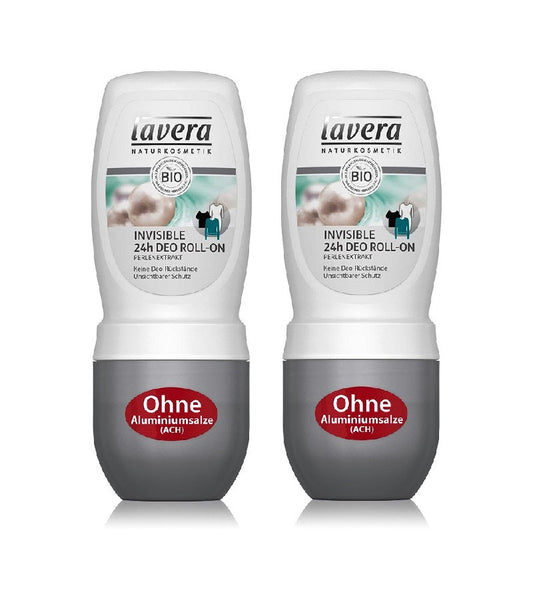 2xPack Lavera Invisible Deodorant Roll-on - 100 ml