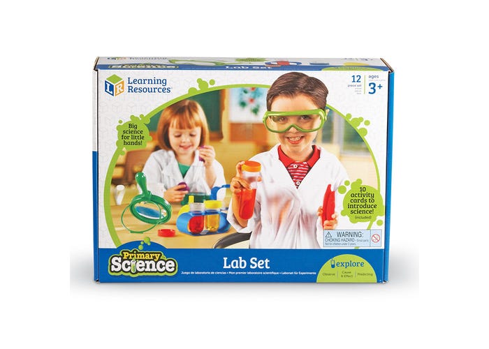 Primary Science Lab Set - Educational STEM Kit for Hands-On Learning Enhances Math and Fine Motor Skills