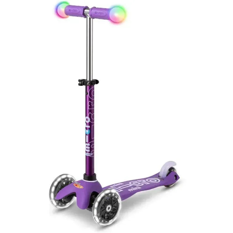 Micro Kickboard - Mini Deluxe Magic with Light-up Handlebars, Purple