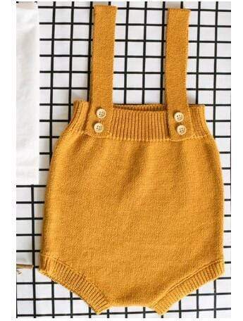 Girl's Clothing Yellow / 24M Baby Knitted Cardigan Romper