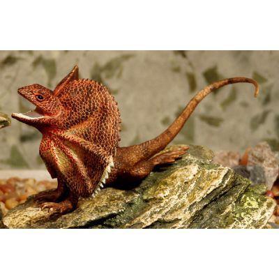 Large Frilled Lizard Figurine