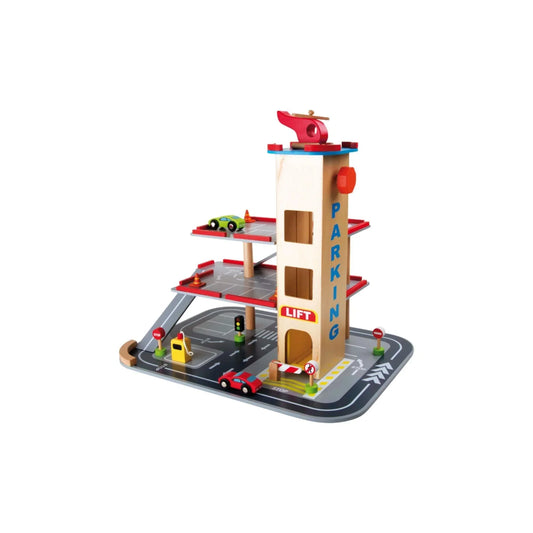 "Rapid Descent" Wooden Car Park For Children