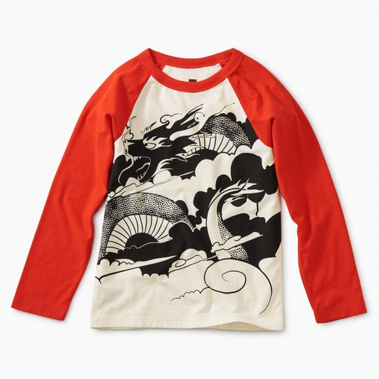 Tea Collection Folk Dragon Raglan Tee
