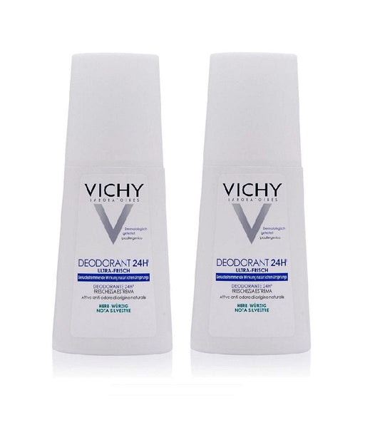 2xPack VICHY Ultra-Fresh 24H Herb-Spicy Deodorant Spray - 200 ml